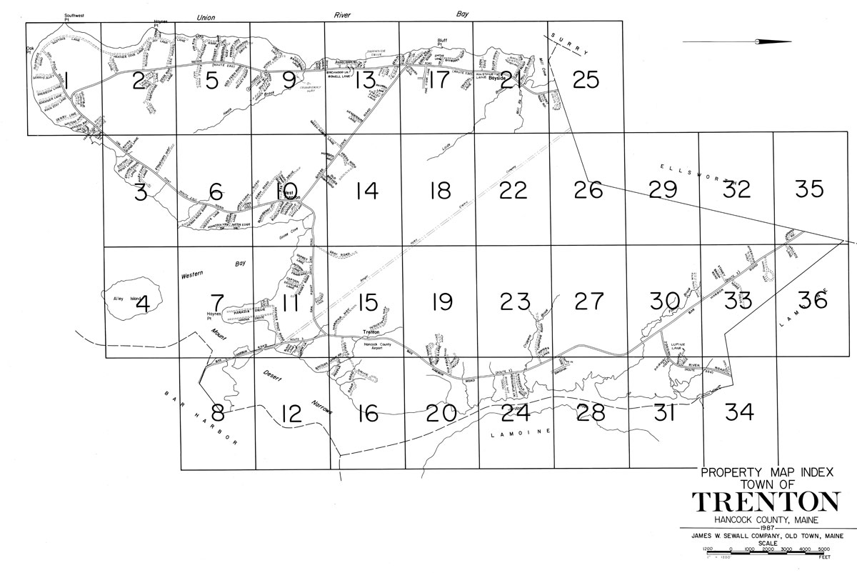 Town of Trenton Tax Map Index